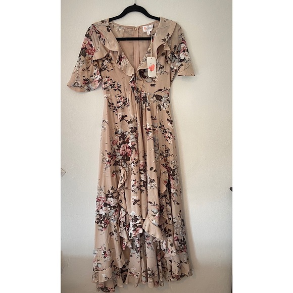Floral Hi-Low Maxi Dress - Picture 2 of 5